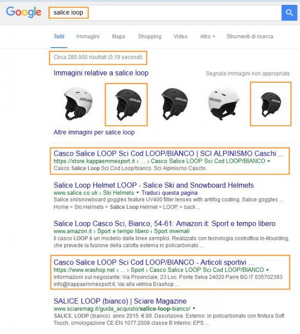 Kappaemme Sport in prima pagina di Google grazie ad Erashop
